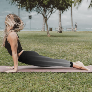 Legging Legal faixas onduladas de gradiente preto-e-branco
