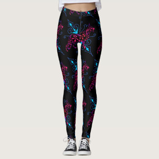 Legging Legal ilustração dos German shepherd florais