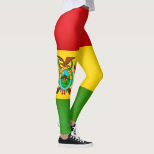 Legging Legal Moda da Bandeira da Bolívia