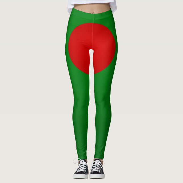 Legging Legal Moda da Bandeira do Bangladesh (Frente)