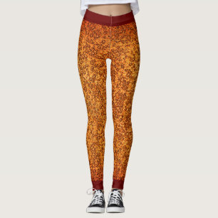Legging Legal padrão vermelho para aparência grossa