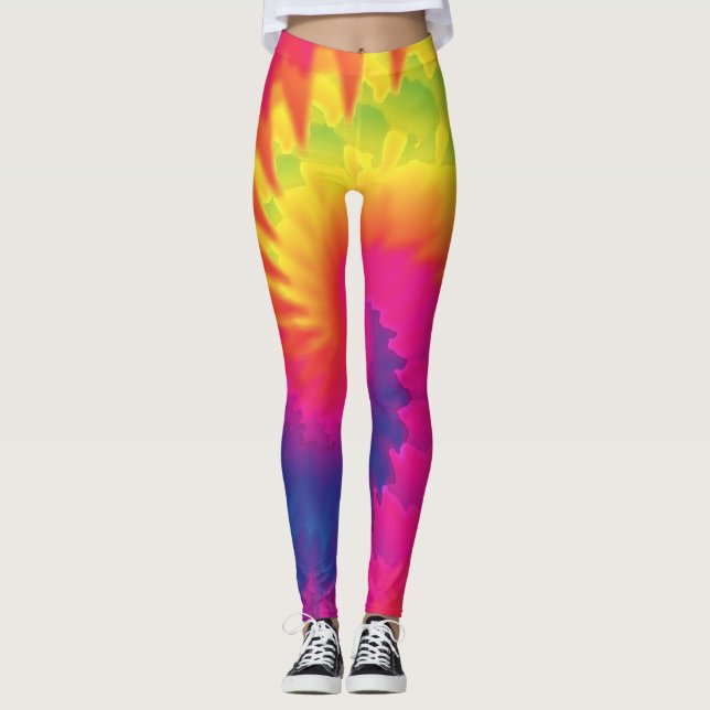Legging Legal Tie Dye Rainbow Fashion (Frente)