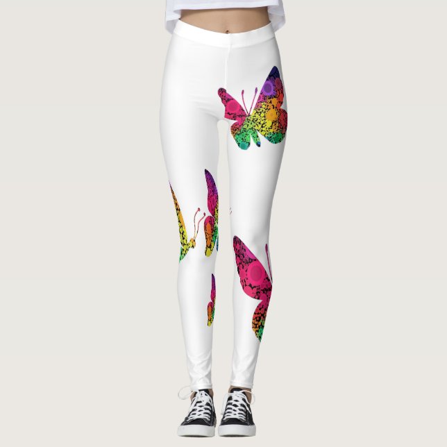 Legging Legenda das mulheres borboletas (Frente)