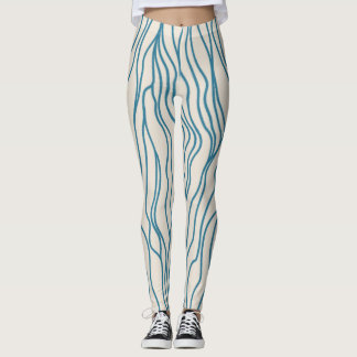 Legging Legenda de alta potência: branco/azul