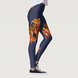Legging Legenda de baseball de futebol desportivo de Tigre