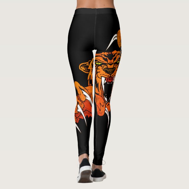 Legging Legenda de baseball de futebol desportivo de Tigre (Verso)
