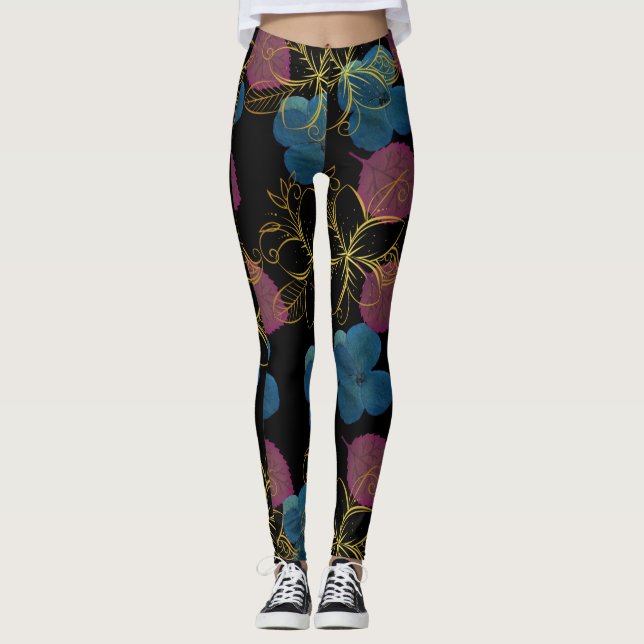 Legging Legenda de design de padrão (Frente)