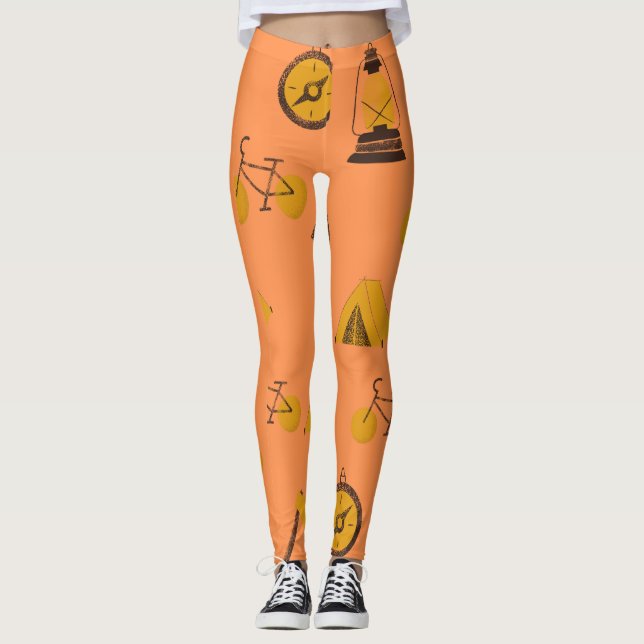 Legging Legenda de design de padrão (Frente)