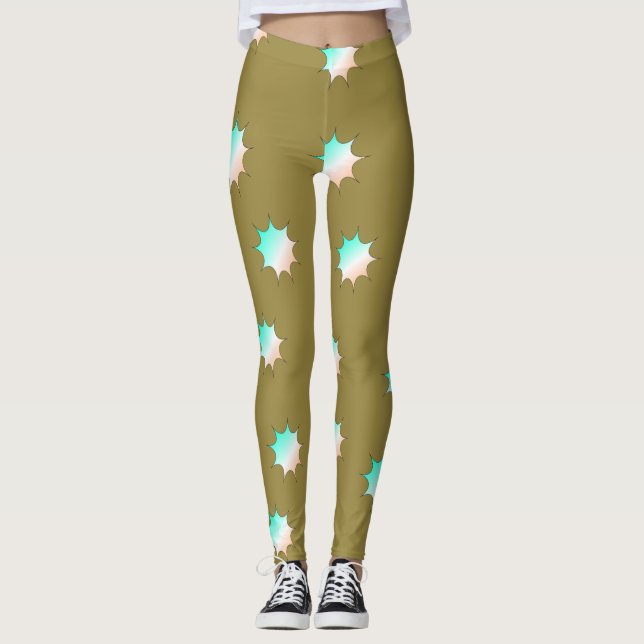 Legging Legenda de design de padrão (Frente)