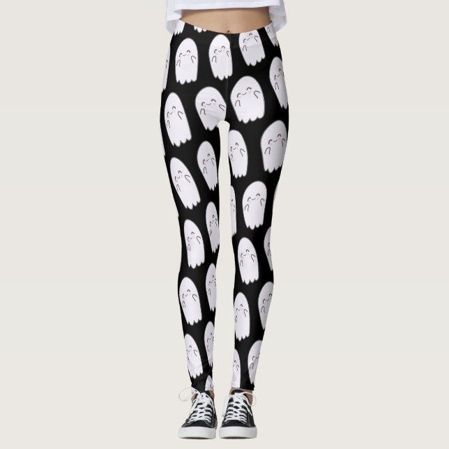 Legging Legenda de fantasia do Fantasma Ghost Halloween (Frente)