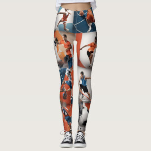 Legging Legenda de Ícones Desportivos 3D