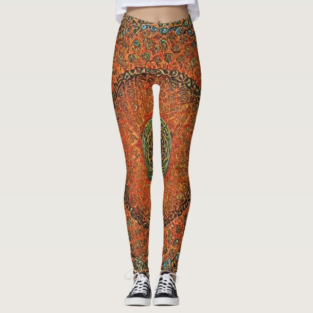 Legging Legenda de Mandala Moderna (Frente)