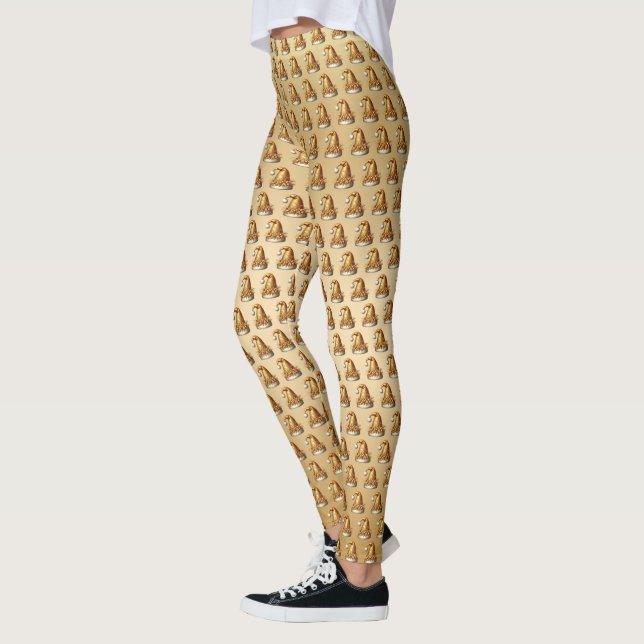 Legging Legenda de Natal Dourado (Esquerda)
