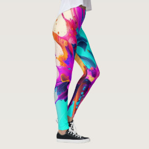 Legging Legenda de splatter de tinta