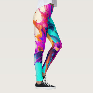 Legging Legenda de splatter de tinta