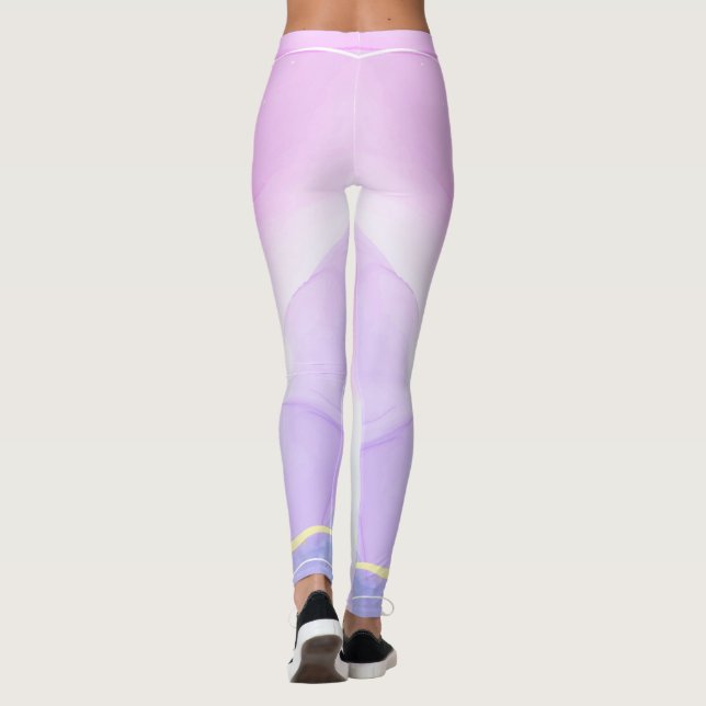 Legging Legenda de Xadrez Escocesa de Tartan Marrom com ma (Verso)