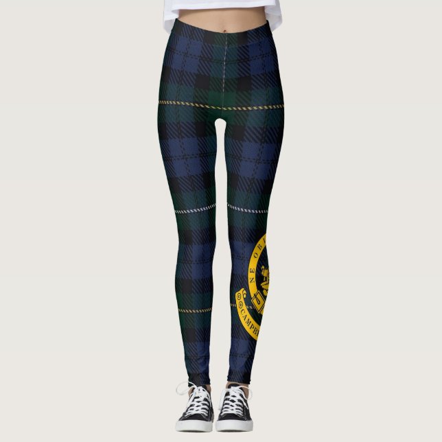 Legging Legenda do logotipo (Frente)