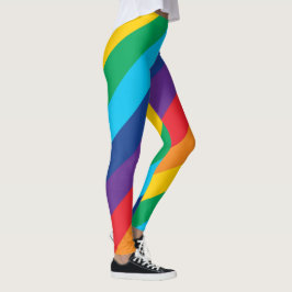 Legging Legenda do padrão arco-íris do orgulho LGBTQ