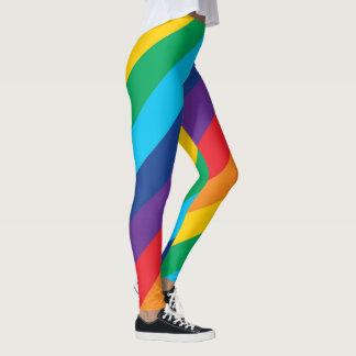 Legging Legenda do padrão arco-íris do orgulho LGBTQ