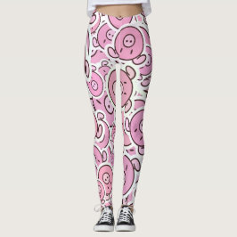 Legging Legenda do padrão do piglet