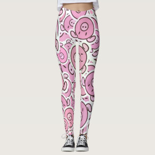 Legging Legenda do padrão do piglet