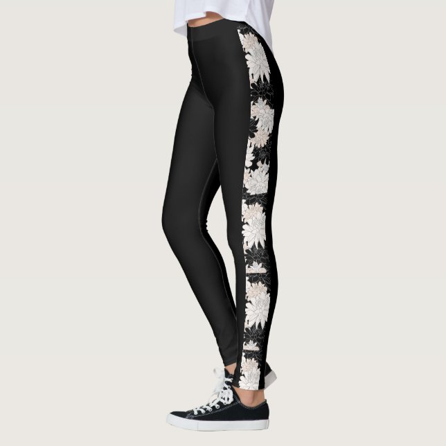 Legging Legenda Floral Black Dahlia (Esquerda)