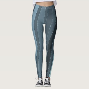 Legging Legenda "Ratti_Creative_Arts" de faixas de cinza d