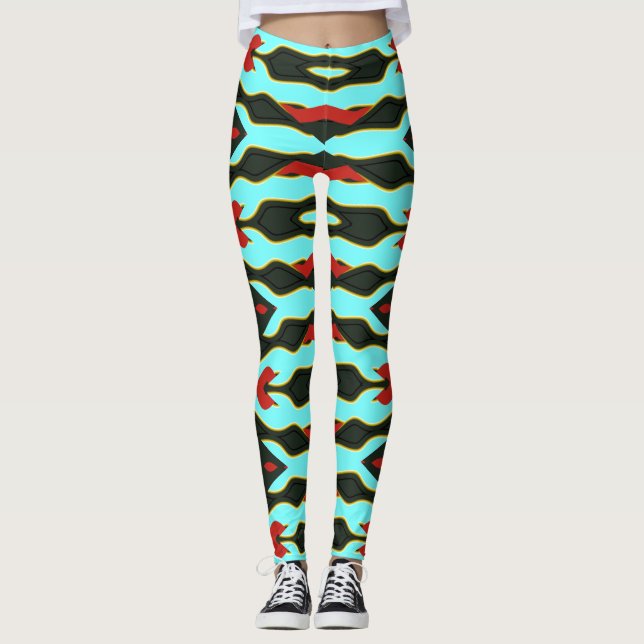 Legging Legenda "Ratti_Creative_Arts" de multicor do ajust (Frente)