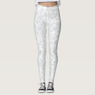 Legging Legendas brancas e de rendas