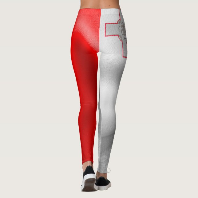 Legging Legendas de Bandeira de Malta (Verso)