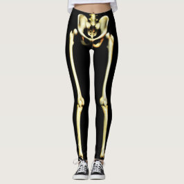 Legging Legendas de esqueleto de Halloween