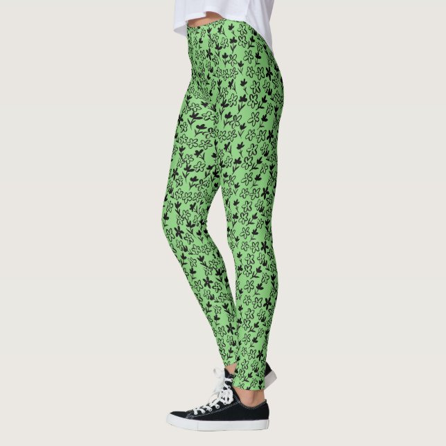 Legging legendas de flores (Esquerda)