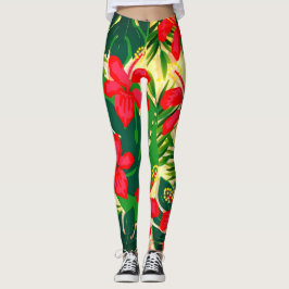 Legging Legendas de Impressão Tropical