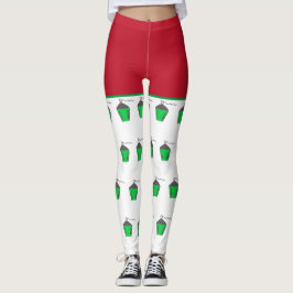 Legging Legendas de Natal Vermelho de Bryn Mawr Lantern