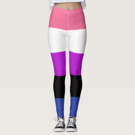Legging Legendas de Sinalizador de Genderfluidos