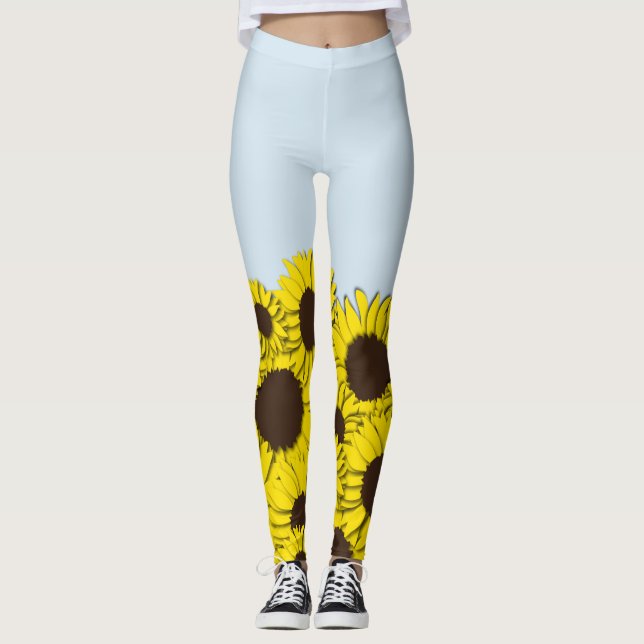 Legging Legendas do Céu Azul de Girassol (Frente)