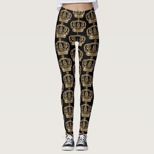 Legging Legendas Douradas Faux (Frente)