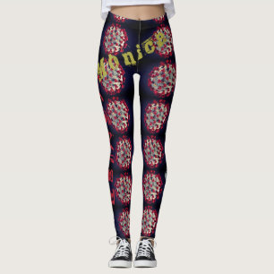 Legging Legendas Tribais de Nome Personalizado