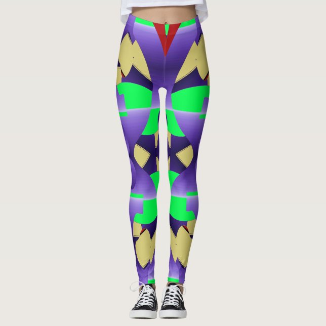Legging Legg "Ratti_Creative_Arts" de multicor de tendênci (Frente)