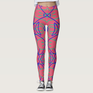 Legging Legg "Ratti_Creative_Arts" de tendência de multico
