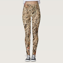 Legging Leggens Agulhas do abstrato Pine