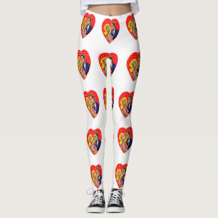 Legging leggens anti-valentina de vintage