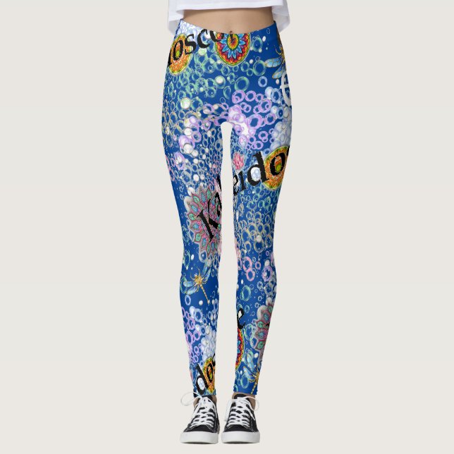 Legging Leggens Blue Dragonfly (Frente)