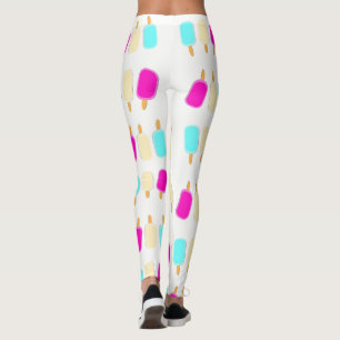 Legging Leggens brancas do Sorvete