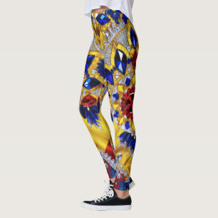 Legging Leggens com design de cores romenas