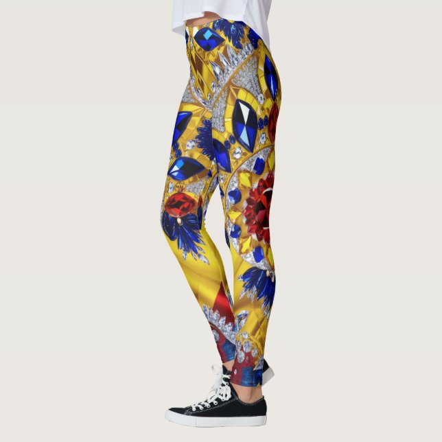 Legging Leggens com design de cores romenas (Esquerda)