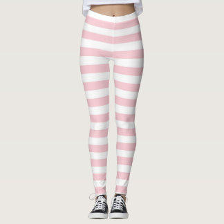 Legging Leggens com risca rosa e branca