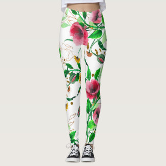 Legging leggens cor-de-água rosa