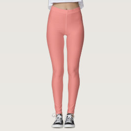 Legging Leggens cor-de-rosa Trendy Coral para Visto diário