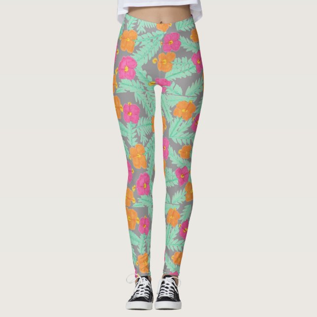 Legging Leggens da selva tropical (Frente)